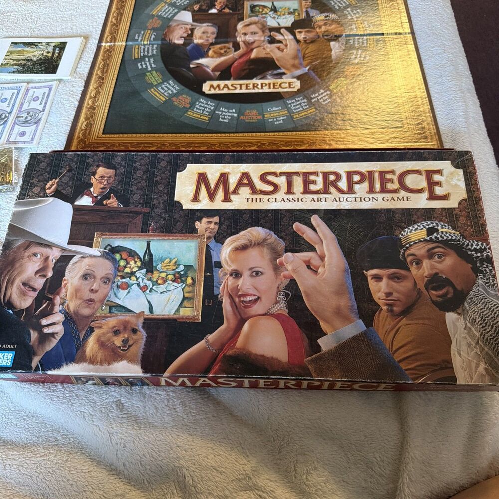 Vintage 1996 Parker Brothers Masterpiece Art Auction Game